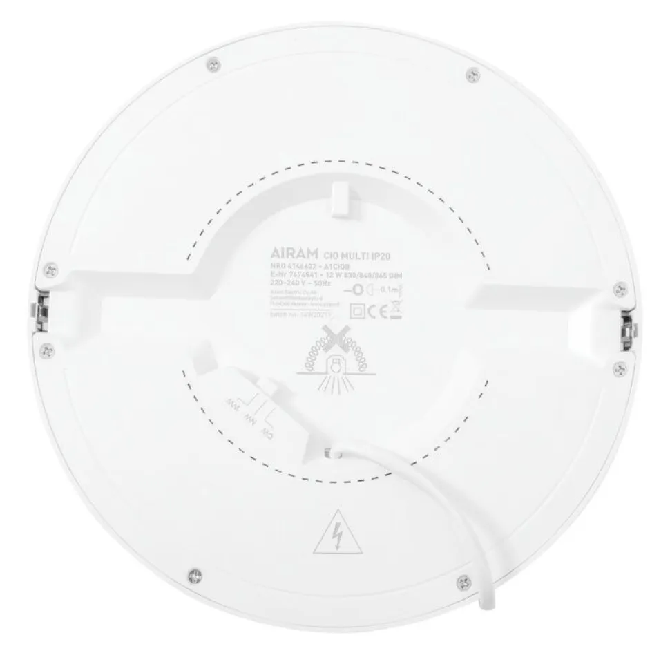 Alasvalo Airam Cio Multi, 9W, himmennettävä, valkoinen
