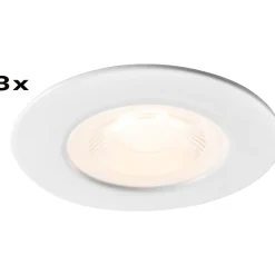 Alasvalo Airam Fio fix, IP44, 6W/930 540lm 3000K,  himmennettävä, musta, 3kpl