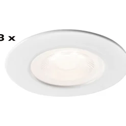 Alasvalo Airam Fio fix, IP44, 6W/930 540lm 3000K,  himmennettävä, musta, 3kpl