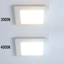 Alasvalo FTLIGHT Luce 6W 450lm 3000K/4000K IP44/IP20 himmennettävä upotettava neliö