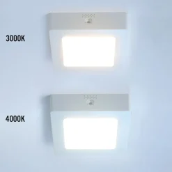Alasvalo FTLIGHT Luce 6W 450lm 3000K/4000K IP43/IP20 himmennettävä neliö
