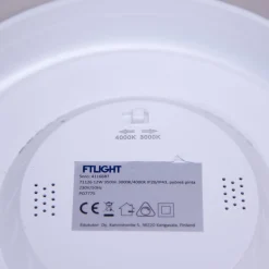 Alasvalo FTLIGHT Luce 18W 1450lm 3000K/4000K IP44/IP20 himmennettävä upotettava pyöreä