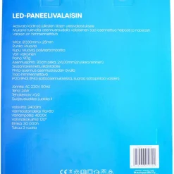 Alasvalo Led Energie AIR, IP20/IP43, 24W, 4000K, himmennettävä