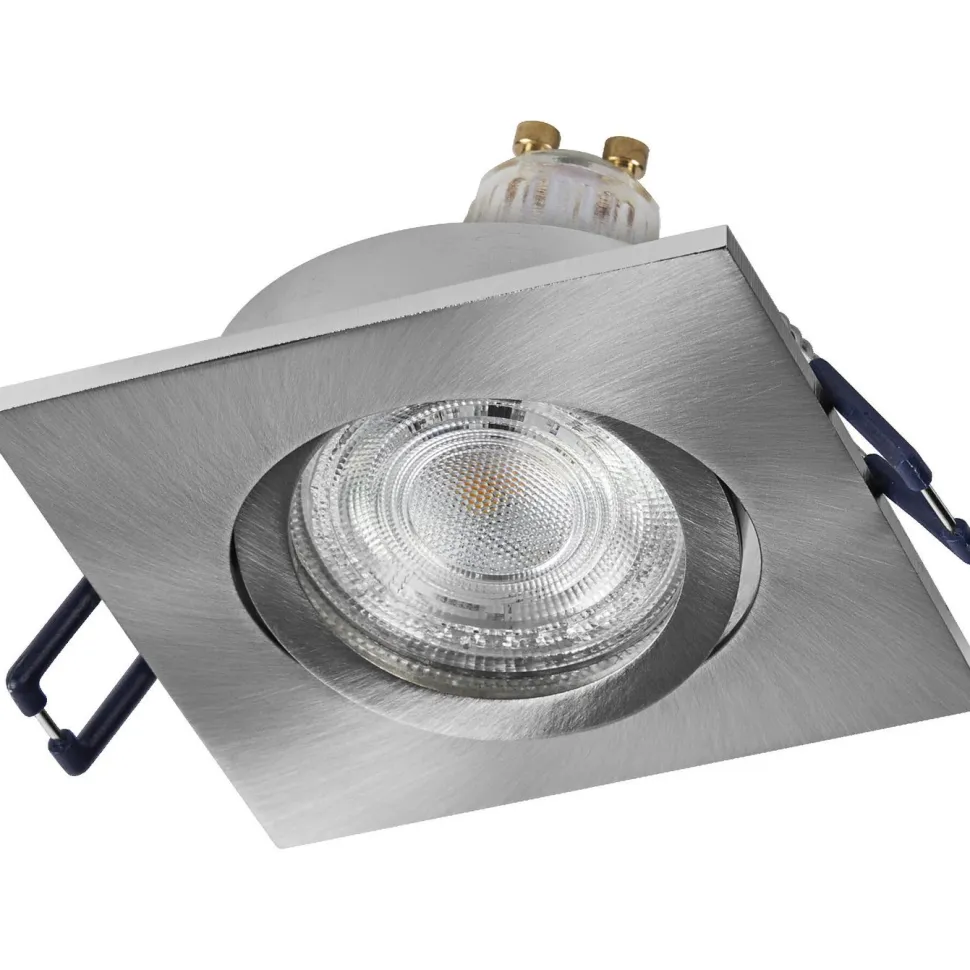Alasvalo Osram Spot Set upotettava GU10 suunnattava neliö Click 4.5W 827 2700K, 3kpl/pkt