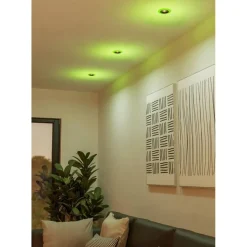 Alasvalosarja 3 x Eglo Calonge RGB LED Ø9.8cm valkoinen