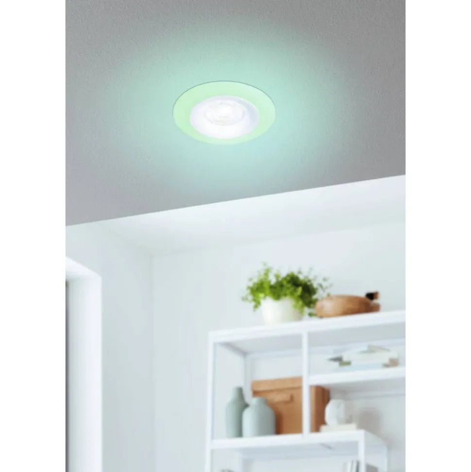 Alasvalosarja 3 x Eglo Calonge RGB LED Ø9.8cm valkoinen