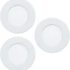 Alasvalosarja 3 x Eglo Fueva 6 LED CCT Ø8.6cm valkoinen