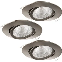 Alasvalosarja Eglo Tedo 1 3x5W LED Ø80mm teräs himmennettävä 95359
