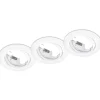 Alasvalosarja Trio Jura ø83x70 mm IP20 mattavalkoinen 3 kpl/pak