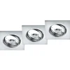 Alasvalosarja Trio Jura 80x70x80 mm IP20 kromi 3 kpl/pak