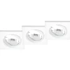 Alasvalosarja Trio Jura 80x70x80 mm IP20 mattavalkoinen 3 kpl/pak