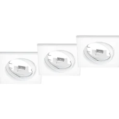 Alasvalosarja Trio Jura 80x70x80 mm IP20 mattavalkoinen 3 kpl/pak