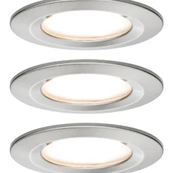 Alasvalosetti Paulmann Nova Ø78mm harjattu teräs