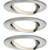 Alasvalosetti Paulmann Nova Ø84mm suunnattava harjattu teräs