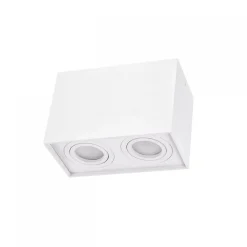 Alasvalo Spectrum Chloe Duo 2xGU10 IP20 suorakaide säädettävä 97x185x125mm valkoinen