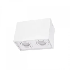 Alasvalo Spectrum Chloe Duo 2xGU10 IP20 suorakaide säädettävä 97x185x125mm valkoinen