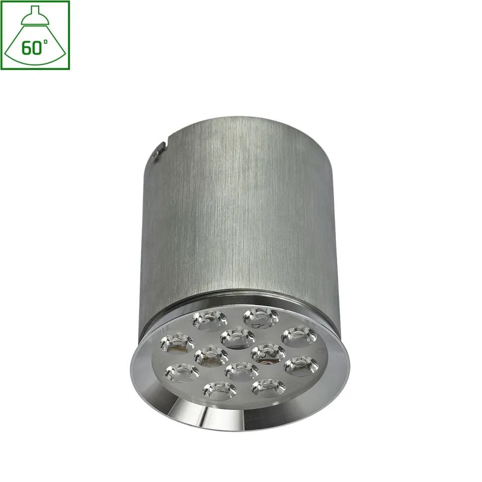 Alasvalo Spectrum Chloe 12LED 12W 60° Ø107.5x120mm alumiini, eri värilämpötiloja