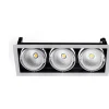 Alasvalo Spectrum Modern Day 3x1LED COB Citizen 40° 188x498x180mm 700mA 3x27W 3000K valkoinen