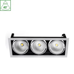 Alasvalo Spectrum Modern Day 3x1LED COB Citizen 40° 188x498x180mm 3x27W 3000K valkoinen
