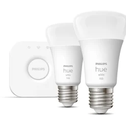 Aloituspakkaus Philips Hue W 2 x älylamppu (9,5W A60 E27) ja Hue-silta