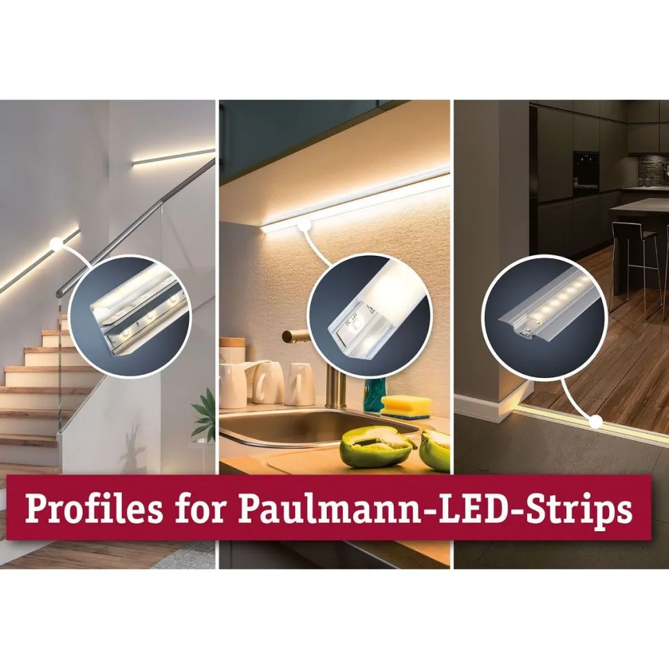 Alumiiniprofiili LED-nauha Paulmann 2m