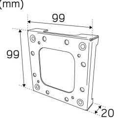 Asennuskoroke Hide-a-lite Cube valkoinen