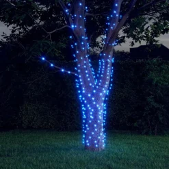 Aurinkoenergia keijuvalot 5 kpl 5x200 LED värikäs sisä/ulko