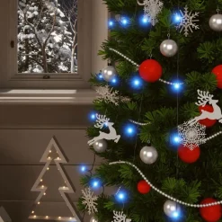 Aurinkoenergia keijuvalot 5 kpl 5x200 LED värikäs sisä/ulko
