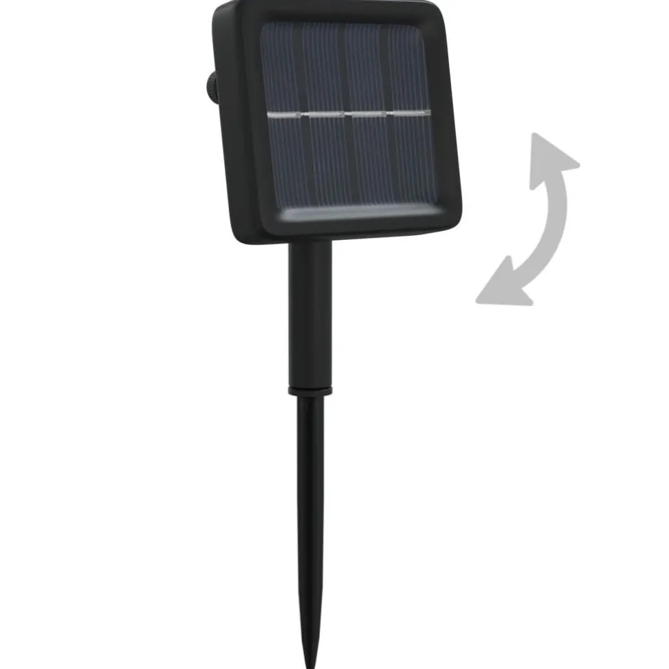 Aurinkoenergia keijuvalot 5 kpl 5x200 LED värikäs sisä/ulko