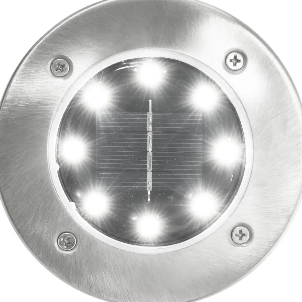 Aurinkoenergia maavalaisimet 8 kpl led valkoinen