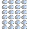 Aurinkoenergia ulkoseinävalaisimet, LED, 24 kpl, pyöreä, hopea