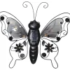Aurinkokennokoristevalaisin Star Trading Butterfly, 39cm, musta