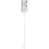 Aurinkokennokoristevalaisin Star Trading Albaleaf, 95x95x900mm, valkoinen