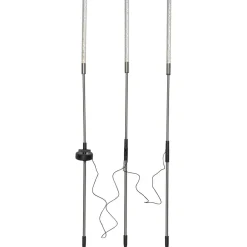 Aurinkokennokoristevalaisin Star Trading Bubbly 83cm 3-osainen kirkas