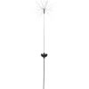 Aurinkokennokoristevalaisin Star Trading Firework, 26x26x1000mm, musta