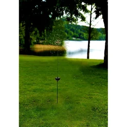 Aurinkokennokoristevalaisin Star Trading Firework, 26x26x1000mm, musta