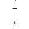 Aurinkokennokoristevalaisin Star Trading Firework, 26x26x500mm, musta
