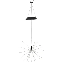 Aurinkokennokoristevalaisin Star Trading Firework, 26x26x500mm, musta