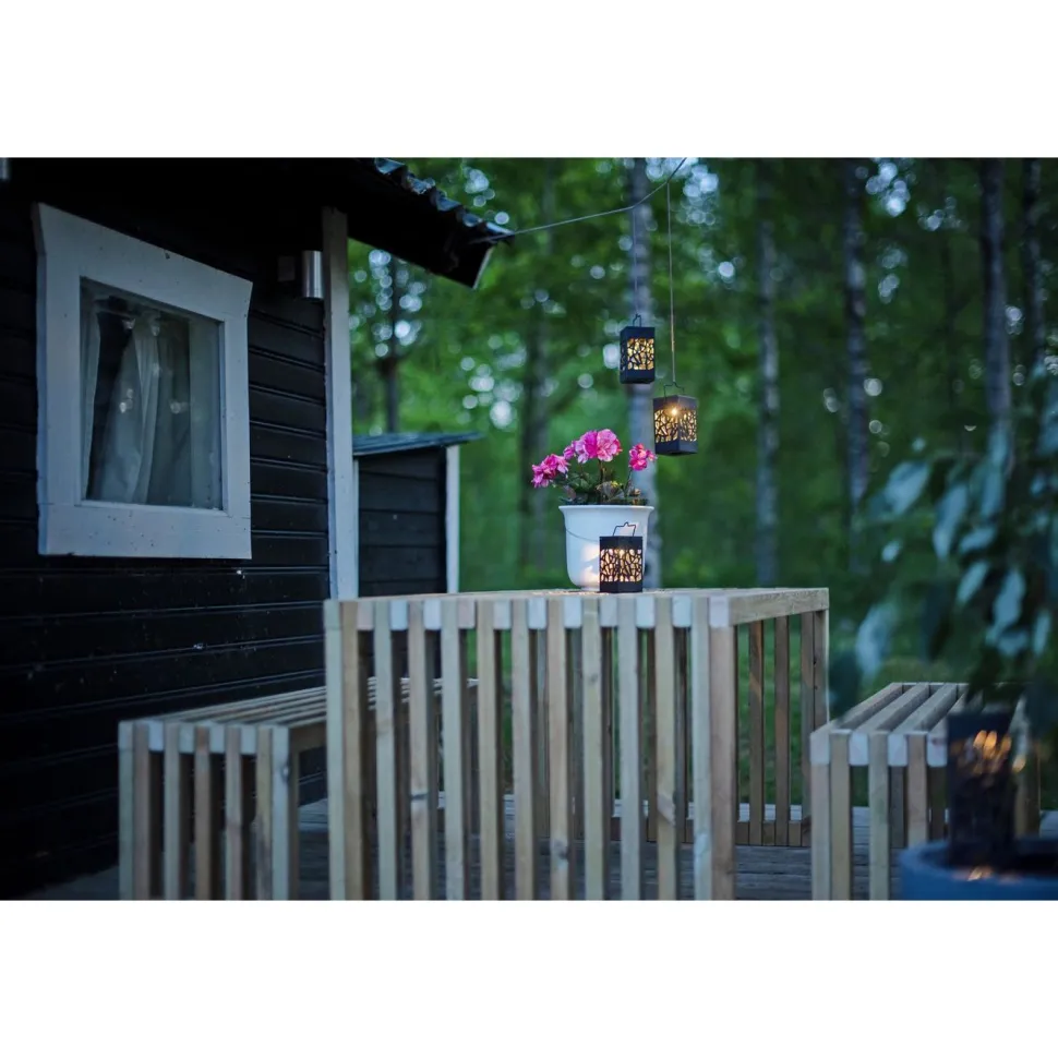 Aurinkokennokoristevalaisin Star Trading Izola Mini, 3kpl/pkt