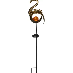 Aurinkokennokoristevalaisin Star Trading Melilla Bird 780x180x110mm pronssi