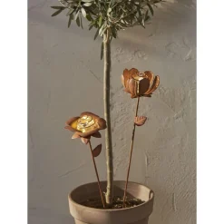 Aurinkokennokoristevalaisin Star Trading Oxida Flowers, 51cm, 2kpl/pkt