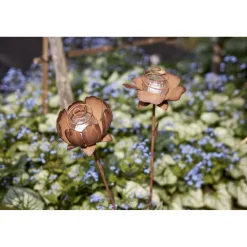 Aurinkokennokoristevalaisin Star Trading Oxida Flowers, 51cm, 2kpl/pkt