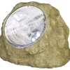 Aurinkokennokoristevalaisin Star Trading Rocky, 14cm, harmaa