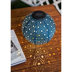 Aurinkokennolyhty Paulmann Pauleen Sunshine Charm, IP44, 3500K, tummansininen