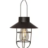 Aurinkokennolyhty Star Trading Cage, 21cm, musta