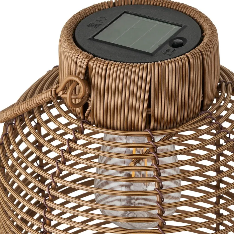 Aurinkokennolyhty House Nordic Brentford, ø20cm, IP44, 300mAH, ruskea