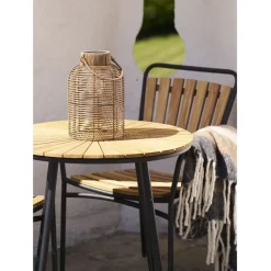 Aurinkokennolyhty House Nordic Brentford, ø20cm, IP44, 300mAH, ruskea