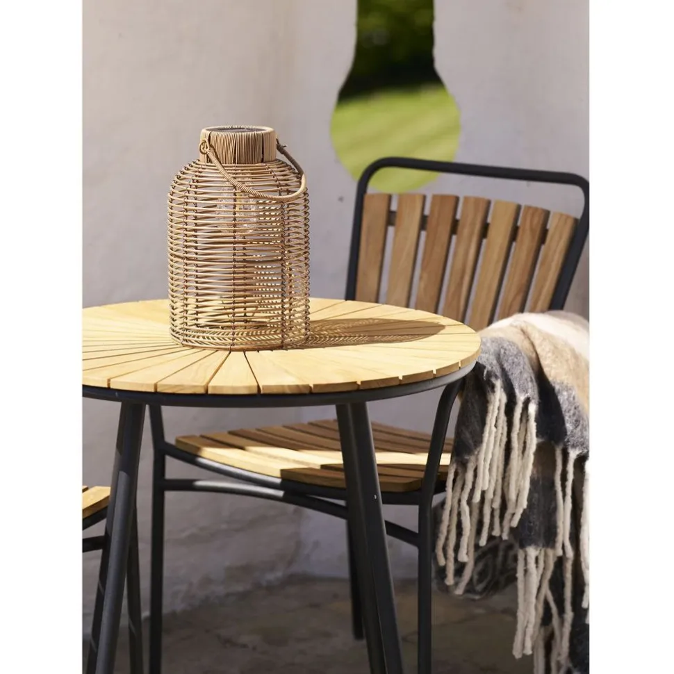 Aurinkokennolyhty House Nordic Brentford, ø20cm, IP44, 300mAH, ruskea