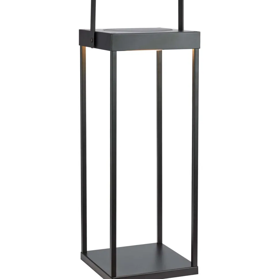 Aurinkokennolyhty Markslöjd Pure 42cm 3000K himmennettävä IP44 ladattava musta