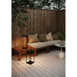 Aurinkokennolyhty Markslöjd Pure 42cm 3000K himmennettävä IP44 ladattava musta